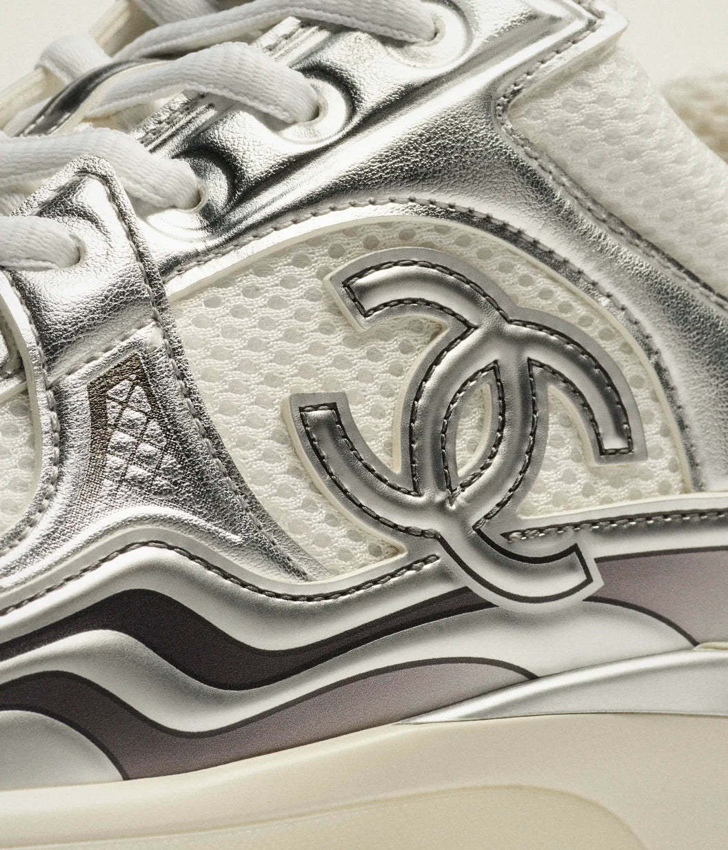Contrast Mesh Sneakers