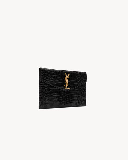Elegant Croc Clutch