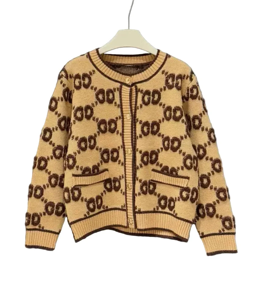 Monogram Knit Cardigan