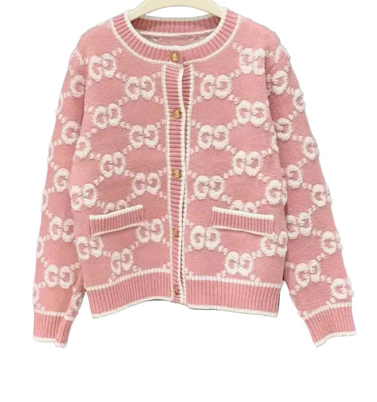 Monogram Knit Cardigan