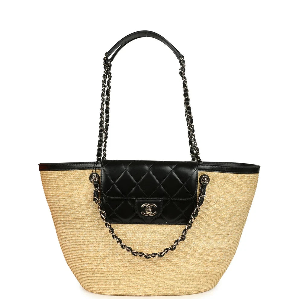 Natural Braided Tote